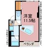 グランドガーデン　南松山 1Rの間取り