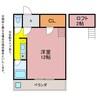 セザンヌ新栄３ 1Rの間取り