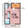 セザンヌ新栄３ 1Rの間取り