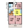 ハイコーポサードタウン 3DKの間取り