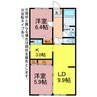 ビレッジ紫陽花 2LDKの間取り