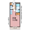 ヴィサージュ東森岡 1Rの間取り
