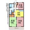ユトリロ石巻 3DKの間取り