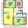 ユトリロ前田南 3LDKの間取り