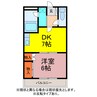 シティハイツ中浜 1DKの間取り