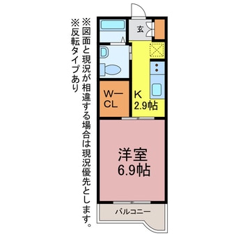 間取図 スワンルーム
