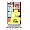 ルミエール 1LDKの間取り