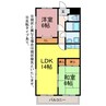 フィオーレ田中Ⅱ・Ⅲ 2LDKの間取り