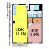 ローズハイツ 1LDKの間取り