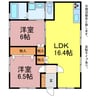 野田町貸家 2LDKの間取り