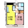 グランジール 1LDKの間取り