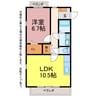 グランジール 1LDKの間取り