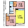 ピュイ・ブラン茶畑 2LDKの間取り