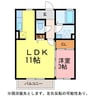 ブランコートウィル 1LDKの間取り