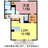 グレイス西高師 1LDKの間取り