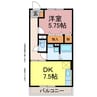 Blanc Village 1DKの間取り