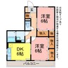 Blanc Village 2DKの間取り