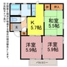 メゾン・アイリス 3Kの間取り