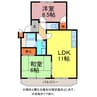 アプローズＢ 2LDKの間取り