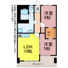 大羽マンション 2LDKの間取り