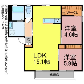 間取図 グランシード三ノ輪Ａ・Ｂ棟