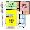 ハイステージ・エスタ 2LDKの間取り