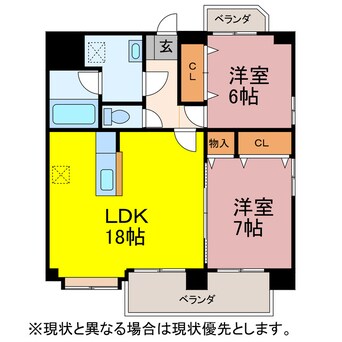 間取図 プランドールTHREE