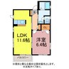 エクセルグリーン 1LDKの間取り