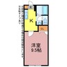 マノワール中浜 1Kの間取り