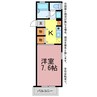 アルシアスギ 1Kの間取り