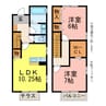 ロイヤルコート 2LDKの間取り