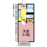 コアロード立花 1Kの間取り