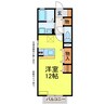 クレール21 1Rの間取り