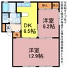 ディアス御園 2DKの間取り