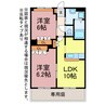 フィールドピアＥ 2LDKの間取り