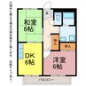 サープラスリーベⅠ 2DKの間取り