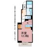 ヴィラス新栄 1Rの間取り