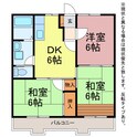 エバーグリーン中山Ａ・Ｂの間取図