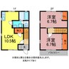 ルミエール 2LDKの間取り