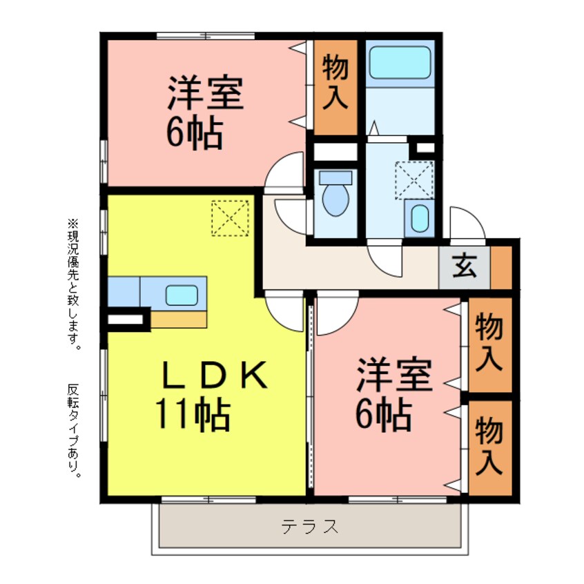 間取図 レセンテ柱