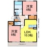 ＦＲＥＡ　ＭＡＫＩＮＯ　Ａ棟 2LDKの間取り