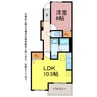 ルミナス 1LDKの間取り