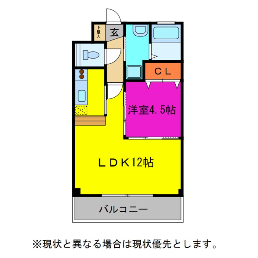 間取図 エトランゼ高師駅