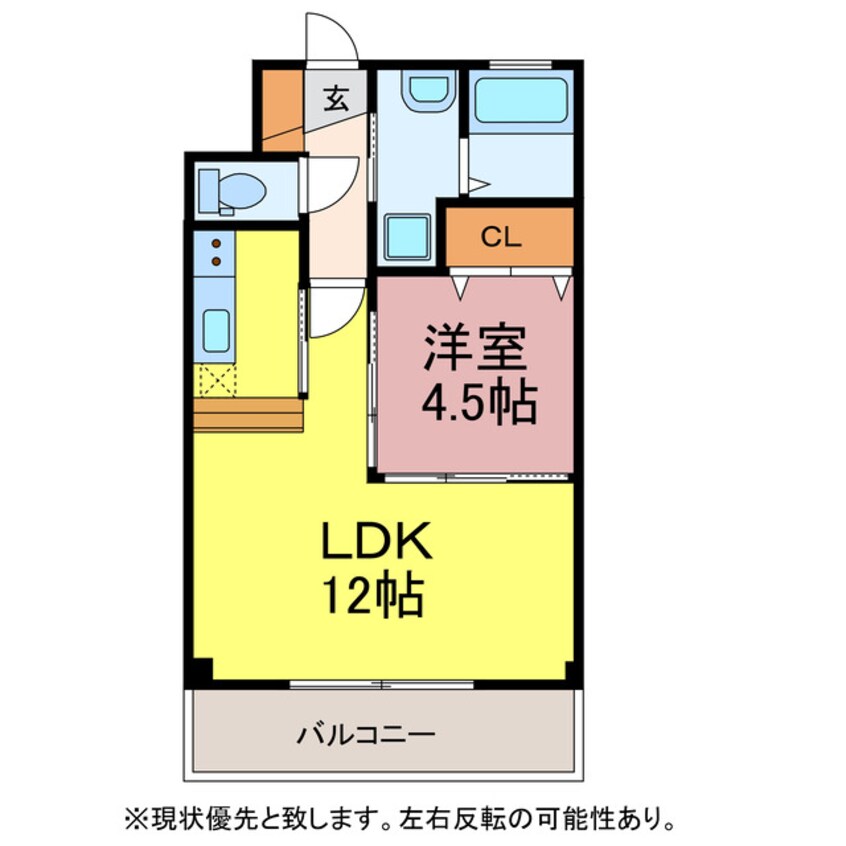 間取図 エトランゼ高師駅