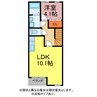 ウィル吉川 1LDKの間取り