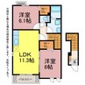 エクセレント菰口 2LDKの間取り