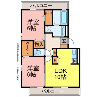 間取図 カーサ　デュエット　Ａ棟