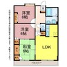 グランコート佐藤 3LDKの間取り