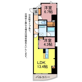 間取図 アン・ソレイユ