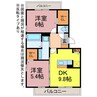 ソフィア　Ａ棟 2DKの間取り